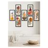 7 Pieces Bohemian Leaves Wall Decor - Painting Set For Living Room Living Bedroom Kitchen Office Entrance