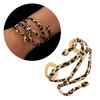 Statement Metal Cuff Snake Bracelet Adjustable Leopard Print Opening Bangle Party Wear Body Jewelry for Trendsetters