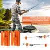 2Pcs Wall Mount Fishing Rod Holder Heavy Duty Anti-slip Universal Telescopic Ice Fishing Pole Fixing Display Rack Organizer Stand Fishing Accessories