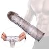 Penis Extender Reusable Sexual Stimulation Silicone Sex Condom Delay Sleeve for Couple