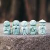 Miniature Statues Small Monk Figurines 4 Piece Resin Meditation Room  for Study Tabletop  Gifts Sets