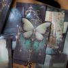 30 pcs Dark material this vintage dream hand tent diy collage decorative base Diary Album Scrapbooking Material