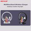 4 In 1 Multifunction Wireless Fast Charger Stand For Apple Iwatch Airpods Iphone 14 13 12 11 Samsung Xiaomi Led Lamp Desk Holder