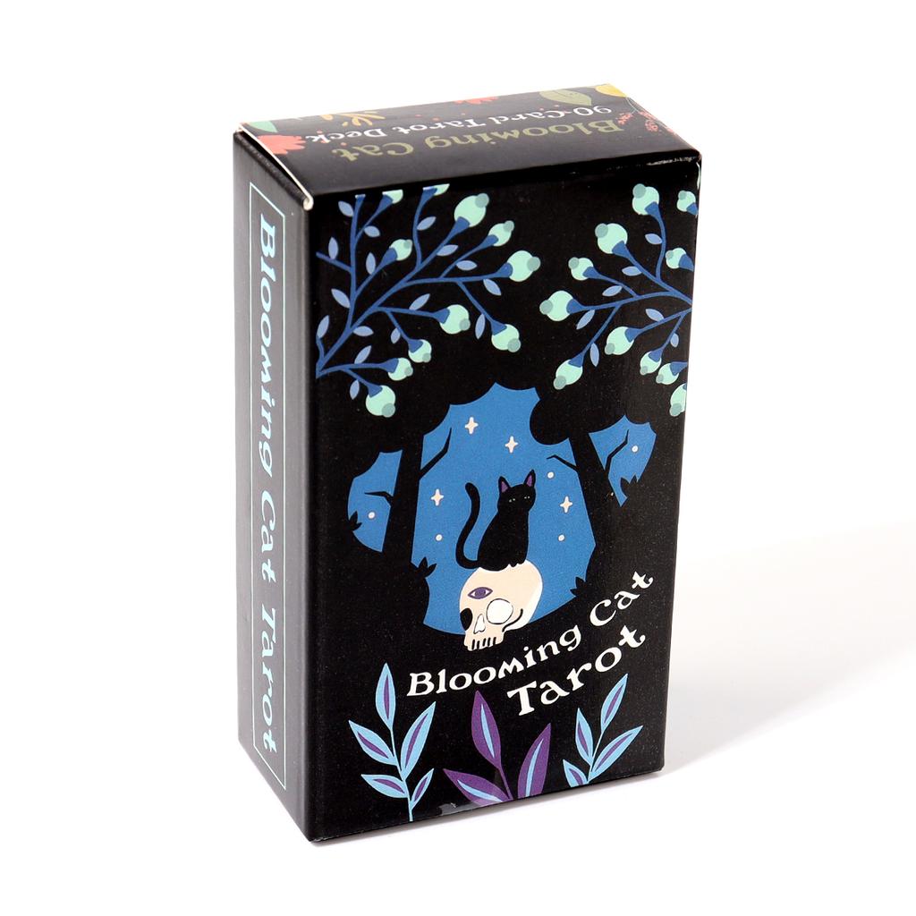 Колода Таро «Цветущий кот» 90 карт Настольная игра для отдыха и вечеринок Высококачественные карты-оракулы с предсказаниями и предсказаниями в формате PDF-путеводитель