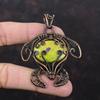 Медный кулон из стихтита, ювелирные изделия из медной проволоки, приличный кулон ручной работы, ювелирные изделия в виде черепахи, кулон, завернутый в проволоку, ювелирные изделия из драгоценных камней для подарка