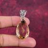 Morganite Pendant, Handmade Gemstone 925 Solid Sterling Silver  Pendant Antique Jewelry, For Engagement Gift