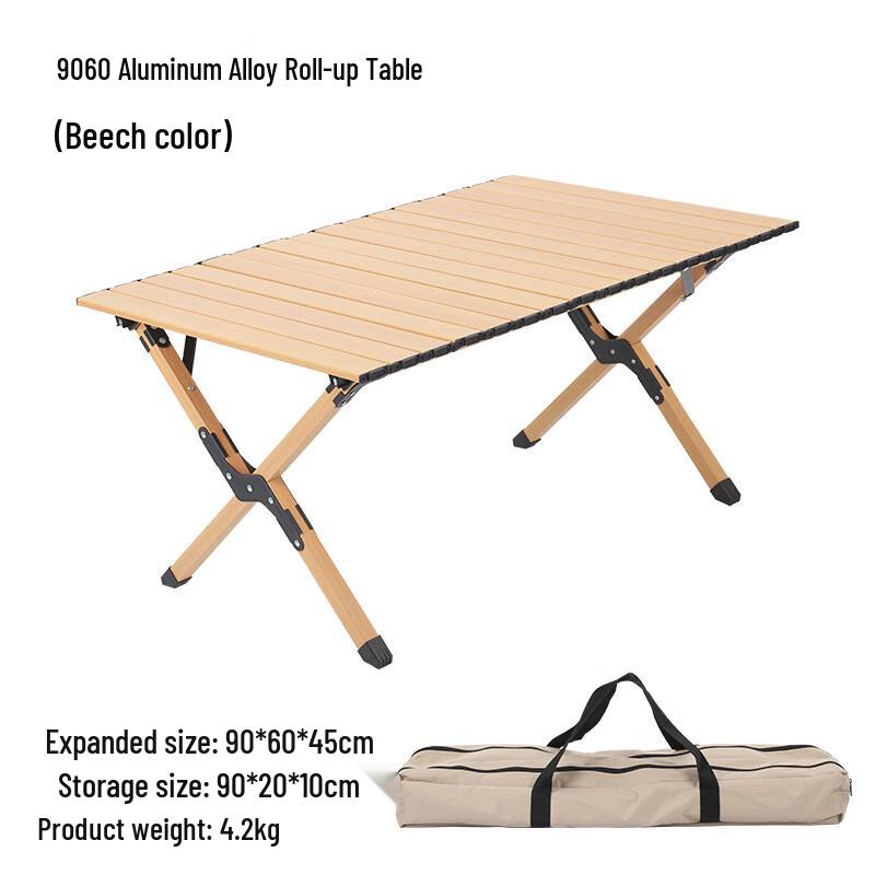 Yu Zhan Outdoor Folding Aluminum Roll-up Picnic Table