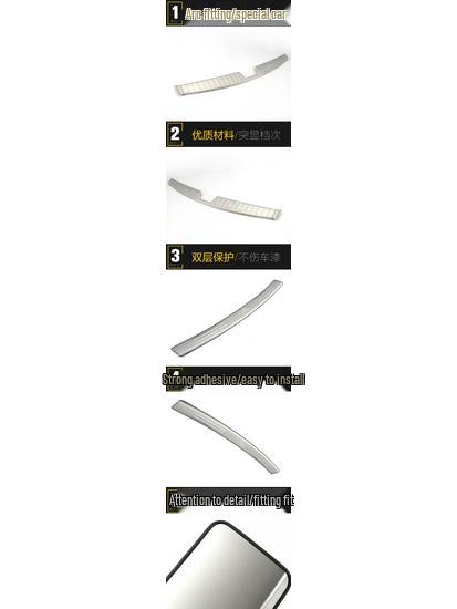 K5 Rear Guard Stainless Steel Trunk Protection Pedal Sequin Exterior Accessory.