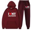 Unisex Oversized Hoodie Sweatshirt With Love Print Teens Casual Fall Winter Wear