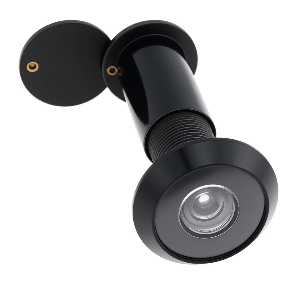 Solid Brass 16mm Door Peephole 200 Degree HD Lens Privacy Cover Heavy Duty Includes Drill Bit Universal 35-60mm Solid Wood Door