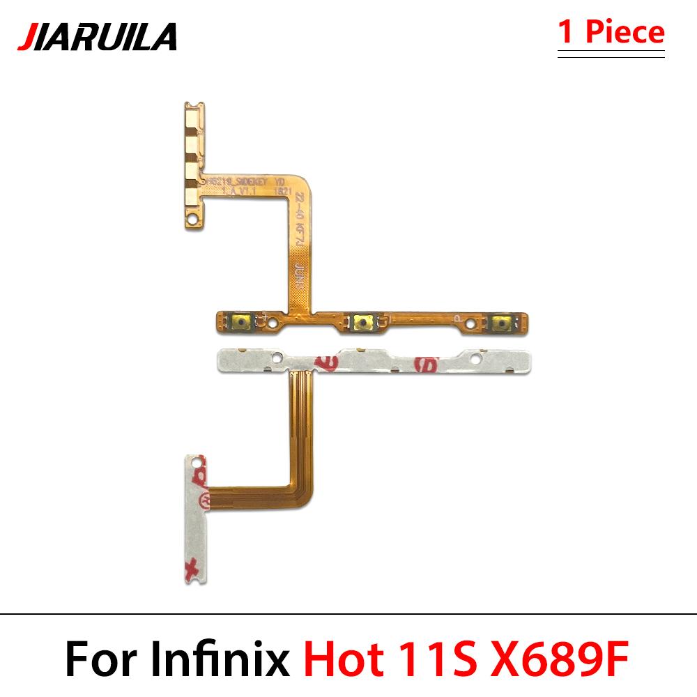 11 шт. Для Infinix Hot 11 Play Hot 11i X6111 Hot 8 Lite X611 Hot 11t Hot 11 Play 11s Новый внутренний шлейф кнопок питания и громкости