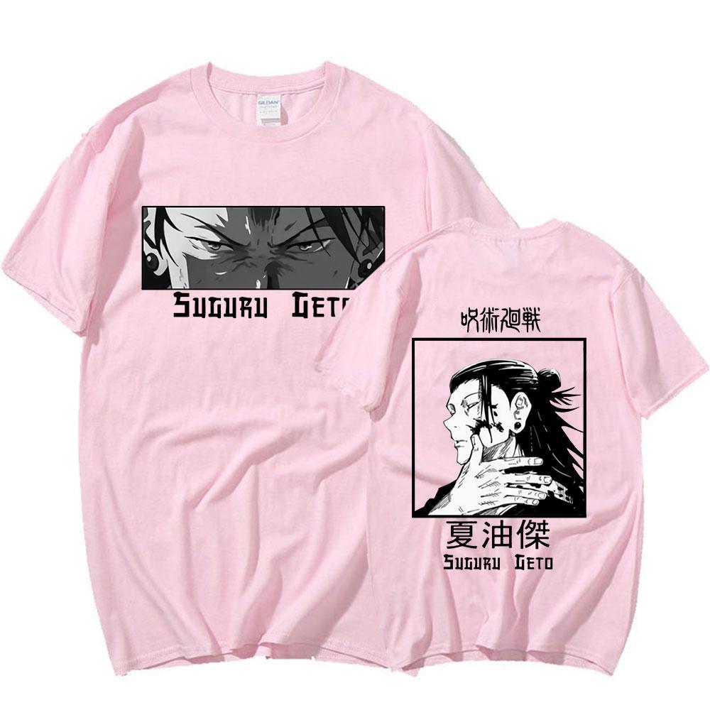 Japanese Anime Jujutsu Kaisen T-shirt Suguru Geto Eyes Graphic T Shirts Unisex's Short Sleeve Cotton Oversized T-shirts Streetwear