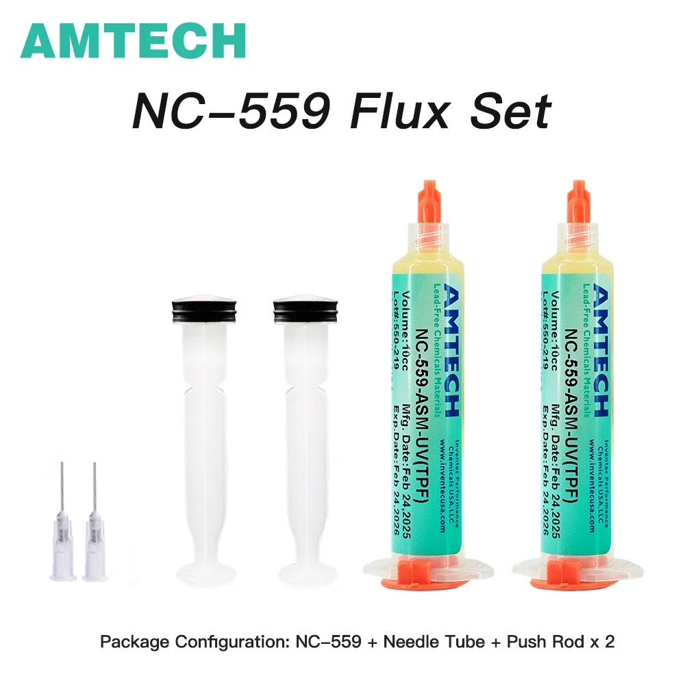 AMTECH NC559 RMA223 Набор паяльной пасты Смазка для пайки для реболлинга процессоров телефонов Низкий остаток Не требует очистки Паяльный флюс Инструменты для ремонта
