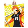 Плед из фланели по японскому аниме Haikyuu Декор из текстиля Многофункциональный Ультрамягкий плед для дома, автомобиля Плюшевое тонкое одеяло