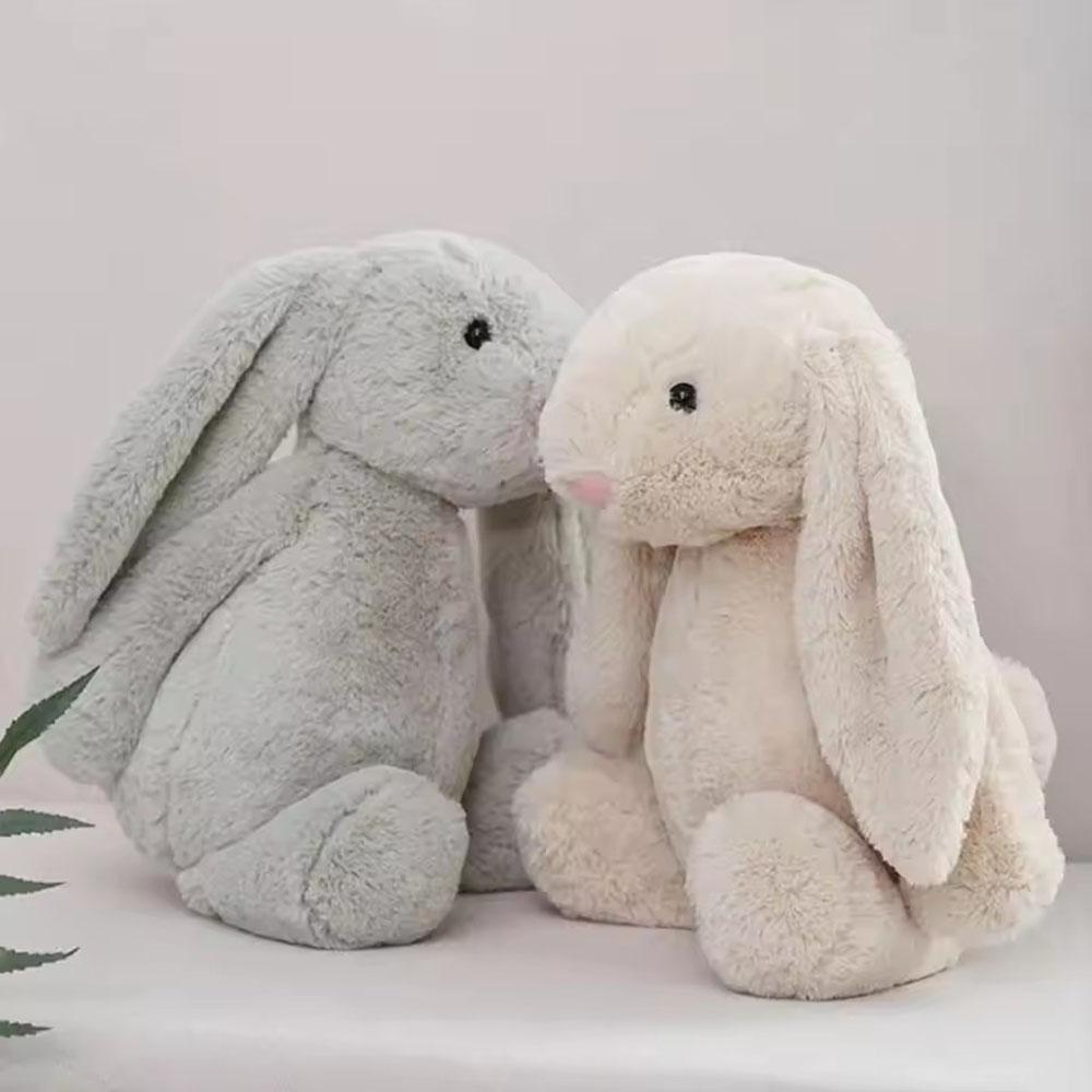 Kawaii Long Ears Bunny Plush Toy Stuffed Rabbit Baby Doll Sleep Companion Cute Hug Pillow Room Decoration Nice Children's Gift
