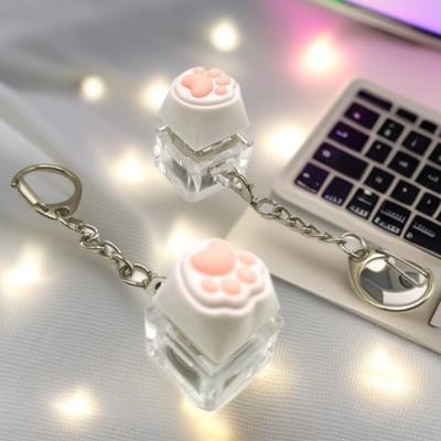 Клавиатура-фиджет в виде кошачьей лапки, снимающая стресс и тревогу, брелок-кликер для клавиатуры в виде корги, портативная декомпрессионная кнопка, сенсорная игрушка