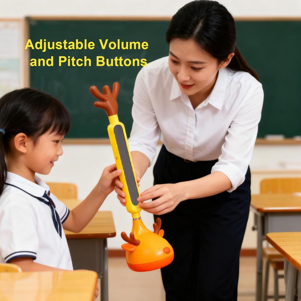 Portable Digital Musical Synthesizer Music Note Instrument Toy for Young Beginners Adjustable Volume and Pitch Buttons