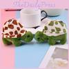Cute Spotted Turtle Plush Keychain Fluffy Toy Adorable Bag Accessory
