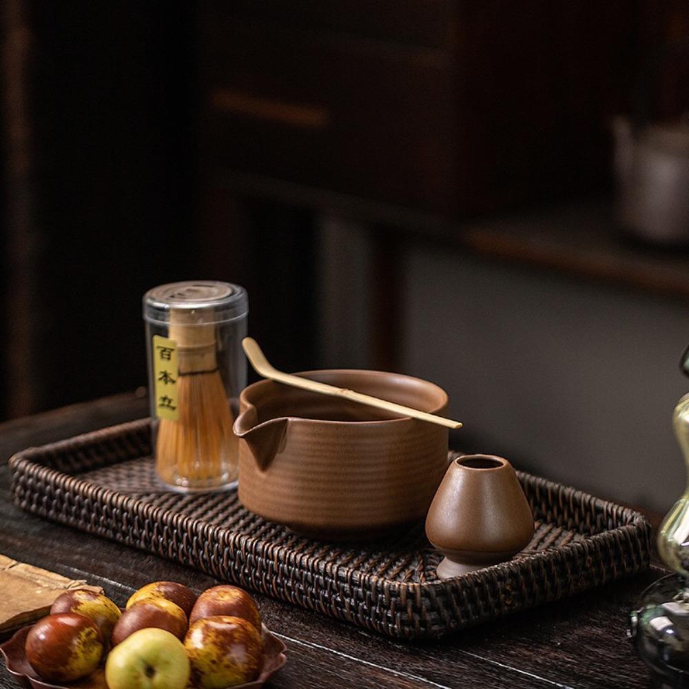 4PCS Reusable Japanese Matcha Tea Set Food Grade Japanese Chasen New Matcha Whisk Set  Stirring