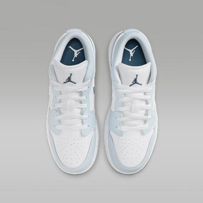 Kids' Sneakers Nike Jordan Air Jordan 1 Low top Children's Basketball Shoes White Blue Unisex