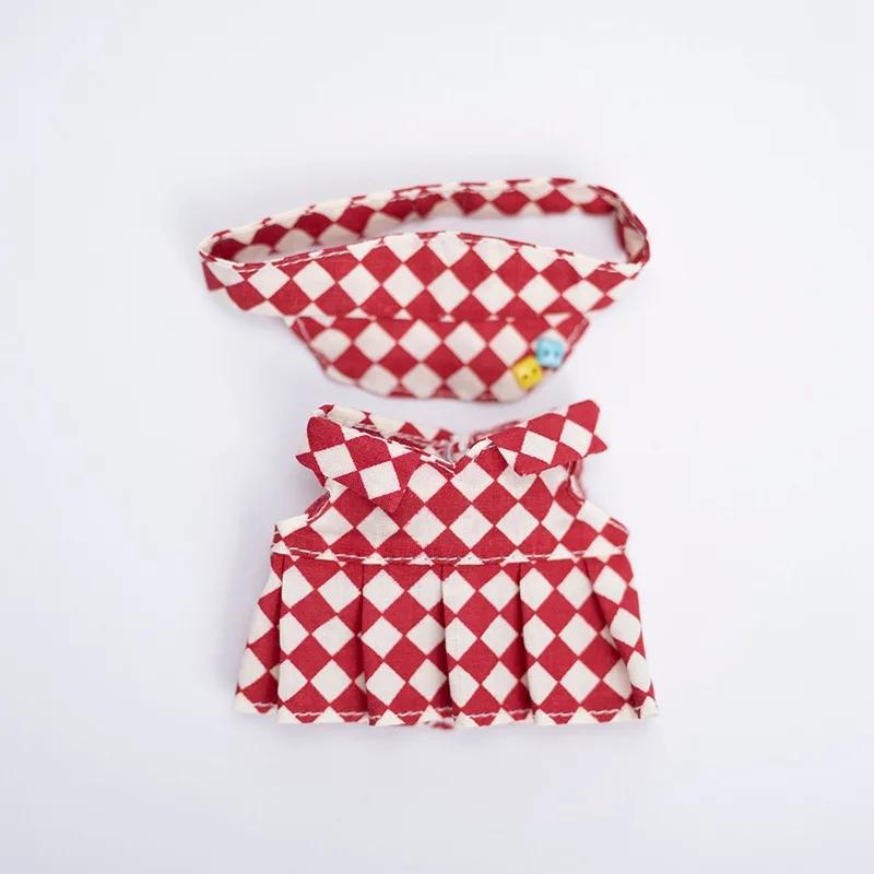 17 см Кукольная одежда шахматная доска теннисный комплект одежды детская подвесная одежда подтяжки брюки замена одежды трендовый подарок