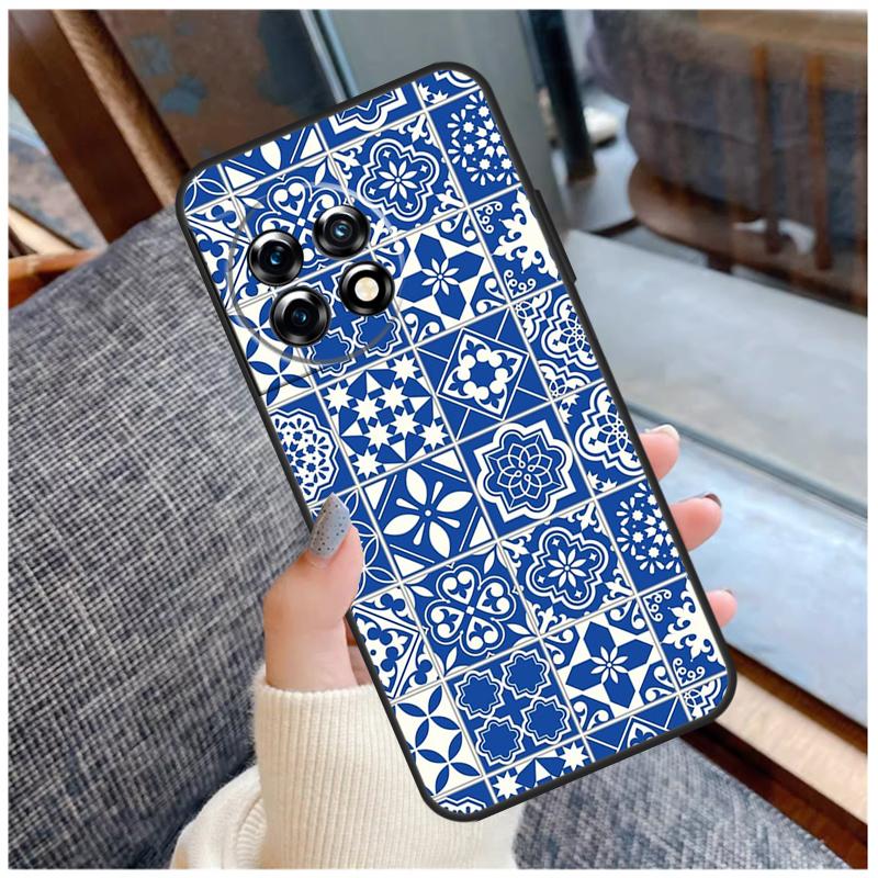 Moroccan Tile Case For OnePlus 13T 8T 10T 9 10 Pro 15 13 12 11 13R 12R Nord CE 5 2 3 4 Lite N20 N30 Coque