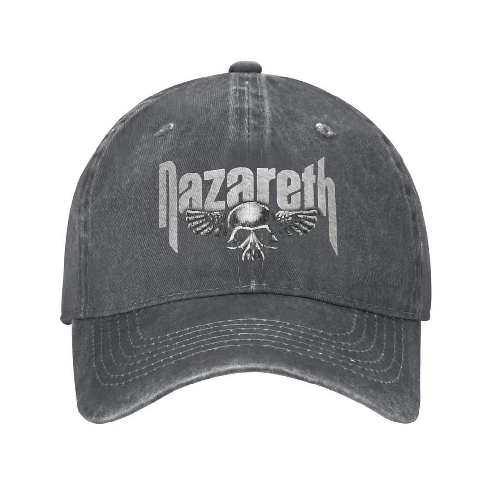 Nazareth Band Rock Music Print Caps for Unisex Women Cotton Skull Logo Trucker Hat Causal Headwear Baseball Cap Adjustable