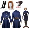 Аниме Дзюдзюцу Кайсен Кугисаки Нобара Косплей Костюм Парик Сумка на Талии Платье Хэллоуин Рождественская Вечеринка Униформа Девушки Женщины Парик Обувь