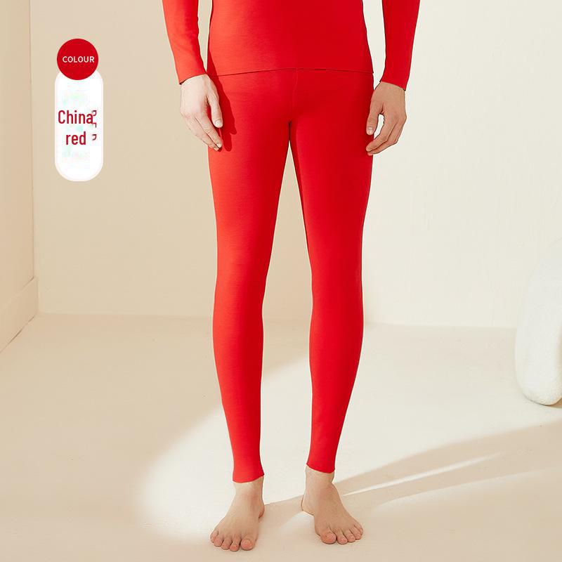 2024 Мужские термолеггинсы из немецкого кашемира и шелка — с начесом, теплая внутренняя одежда для осени и зимы