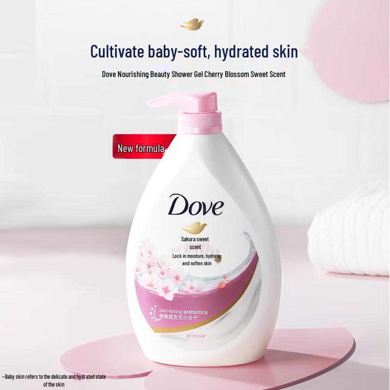 DOVE Питающий гель для душа «Цветок вишни»