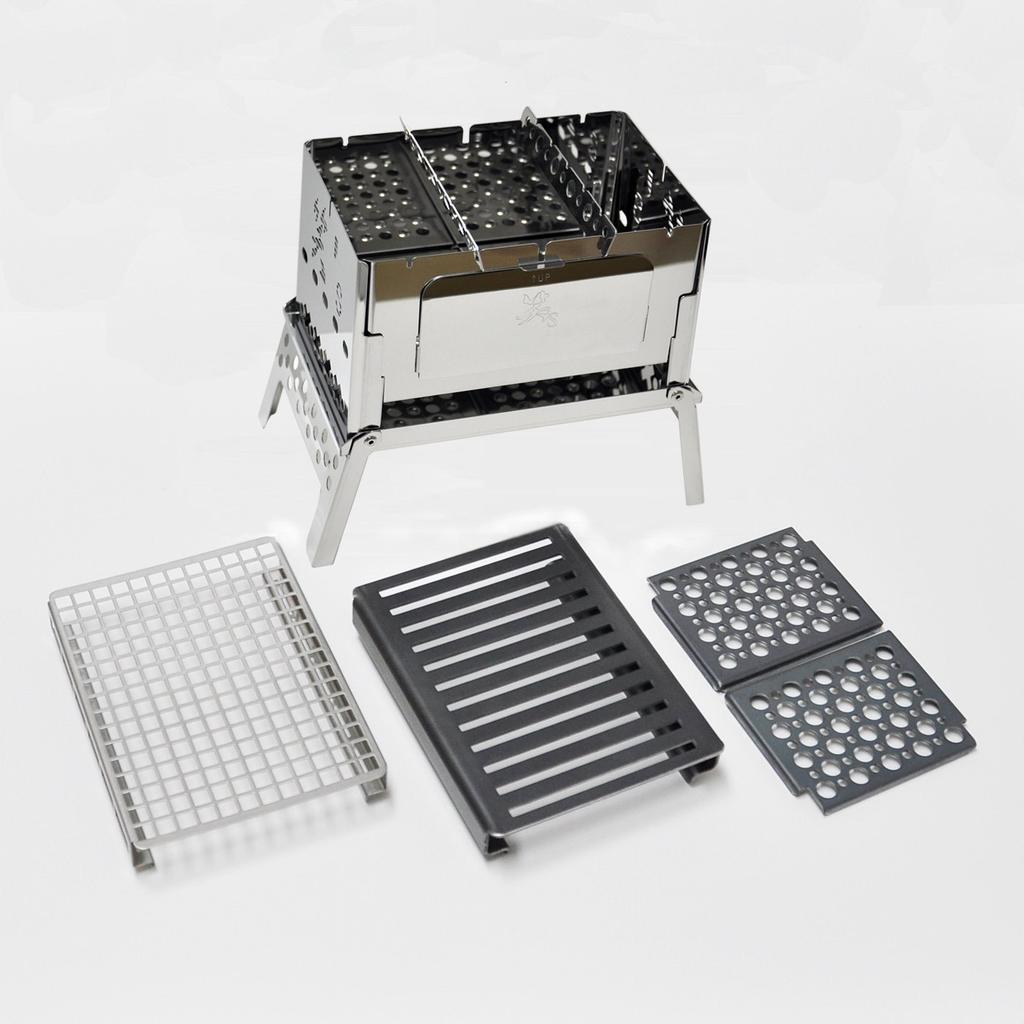 Wara's Compact Bonfire Grill B-6-kun 4-Piece Set / SHO-0004-10-25-38