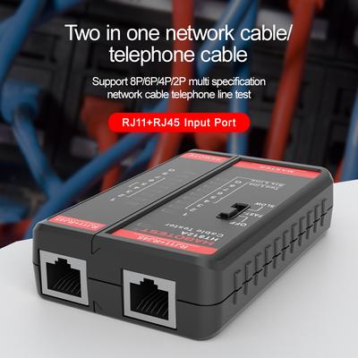 Тестер кабеля Lan Высокоточный сетевой кабельный тестер Rj45 Rj11 Rj12 Cat5 Utp Lan Тестер кабеля Сетевой инструмент Ремонт сети