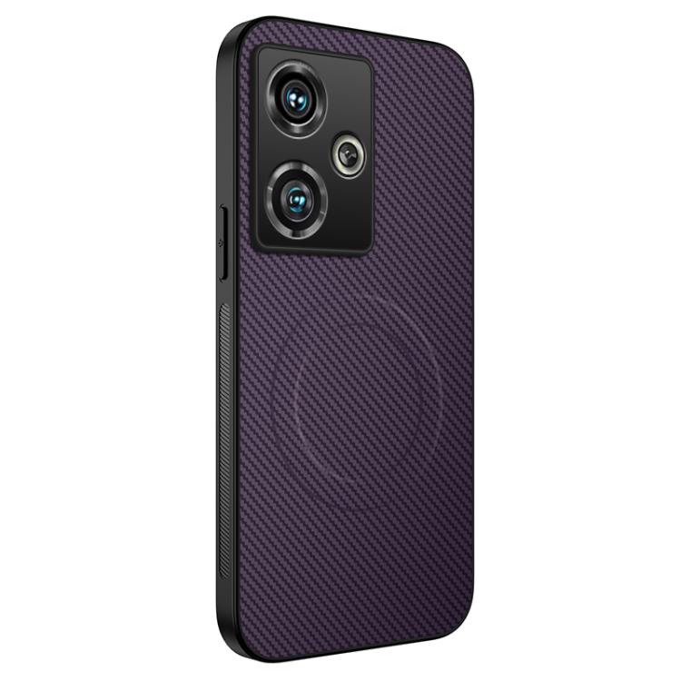 TQ Series Magnetic Carbon Fiber Texture PC Hybrid TPU Phone Case For ZTE nubia Z50