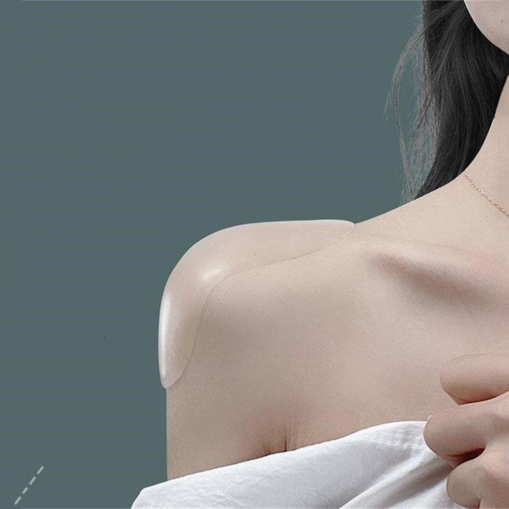 3D Self Adhesive Silicone Shoulder Pad Naturally Soft Breathable Anti-Slip Sponge Shoulder Push-up Pad DIY Clothes Sewing Tools