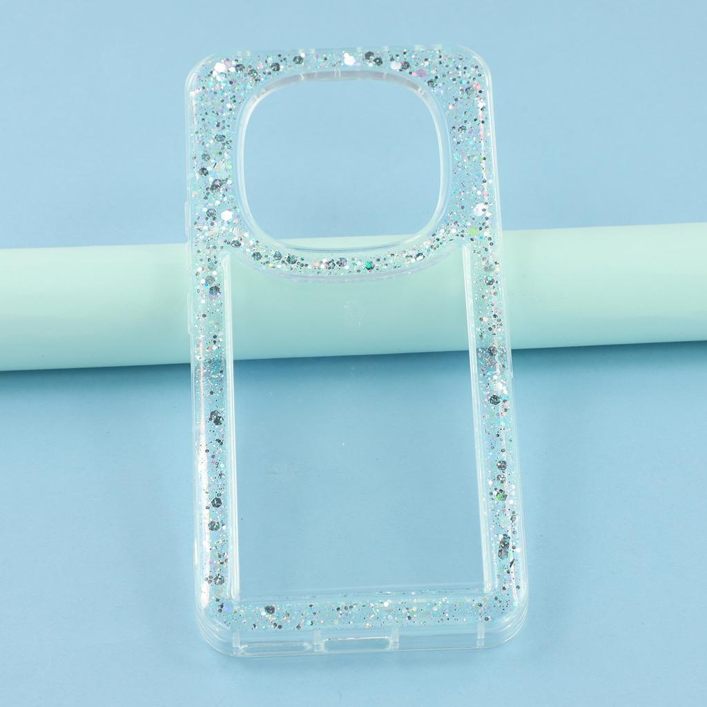 For Xiaomi Redmi Note 14 Pro 4G Case Glitter Epoxy Soft TPU Clear Back Cover