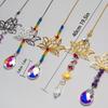 Hollow Glass Sun Catcher Exquisite Wind Chimes Window Decor Crystal Lotus Pendant  Outdoor Indoor
