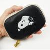 Snoopy Key Case Smart Key Zipper Key Pouch Pouch Small Pouch Accessory Pocket Cute Stylish [SNOOPY] Women's (Yellow)