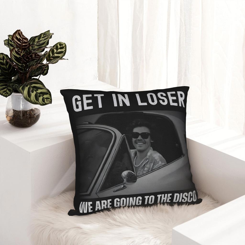Harrys Styles Kiss All The Time Disco Occasionally Pillowcase Cushion Cover Decorative Throw Pillow Case Cover Home Zippered