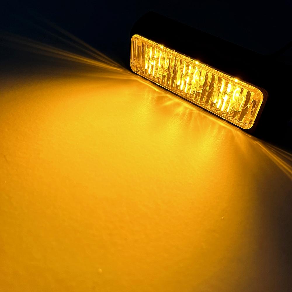 3 светодиодных аварийных стробоскопа, маячок для автомобиля, грузовика, аварийная сигнальная лампа, поверхностный монтаж, мигающий световой бар 12 В/24 В