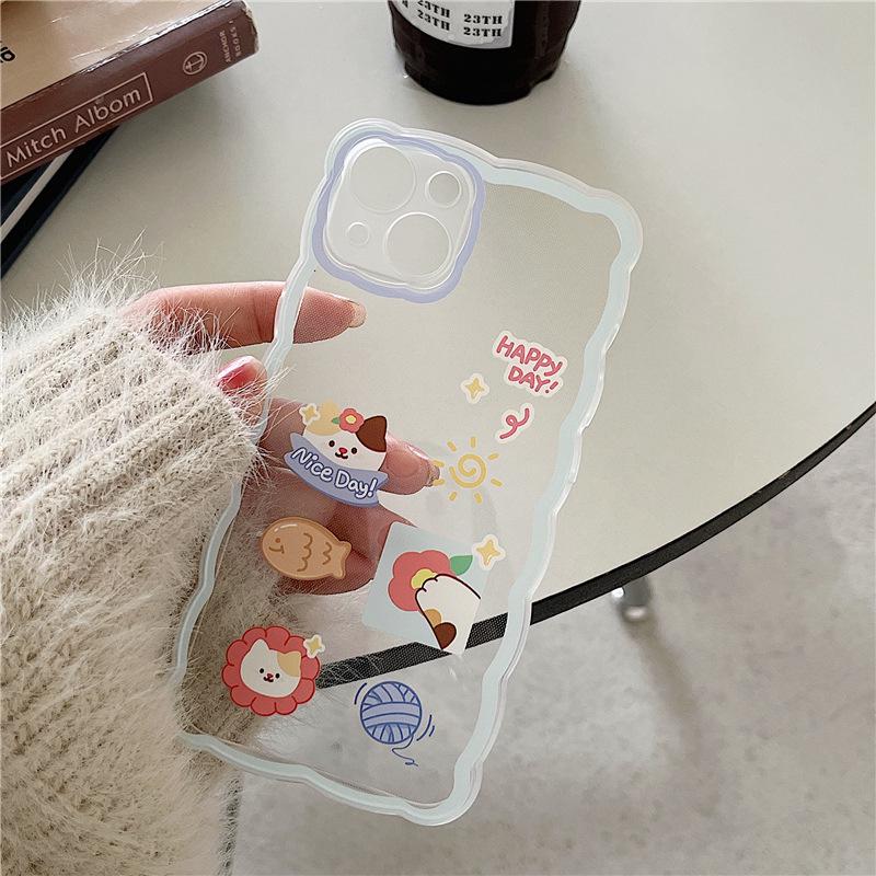 Zhitai Cartoon Wave Case for iPhone 15, 14 Pro Max, 13 Pro, 12/11