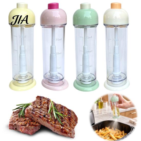 Fine Mist Oil Sprayer Downward Spray Bottle for Kitchen, Air Fryer Mister with Atomizing Nozzle, Salad Dressing One-Hand Press Control Dispenser,