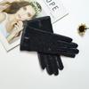 Женские перчатки из овчины тонкие с сенсорным экраном модные кружевные уличные солнцезащитные для ремонта рук для вождения кожаные перчатки