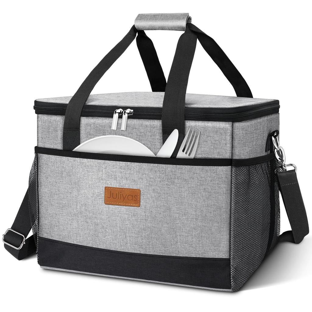 Boweer Cooler Box, Large Capacity 30L, Insulated, Waterproof, Foldable, Perfect for Camping, Fishing, Picnics, Sports Days, and Cherry Blossom Viewing