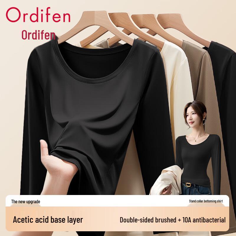 Oudifen 10A Women's Antibacterial Long Sleeve Base Layer T-shirt
