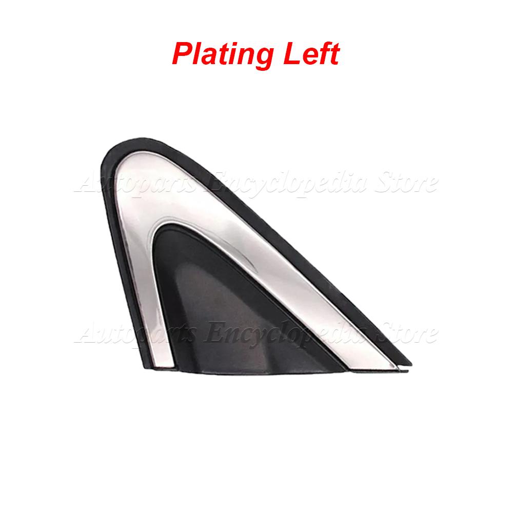 Car Black Front Window Triangle Plate Triangle Garnish Cover Panel Replacement 68083130AD 68083131AD For Dodge Dart 2012-2016