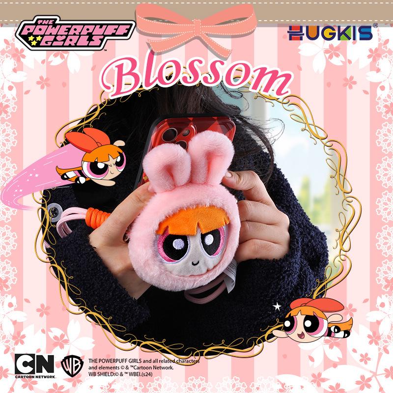 Powerpuff Girls Bunny Costume Mini Shoulder Bag with Bubble Earphone Case & Plush Pendant