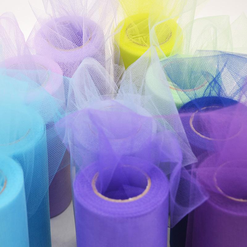 25 ярдов/партия 6 дюймов рулон тюля для свадебного украшения пачка катушка ремесло день рождения вечеринка детский душ свадебный декор принадлежности