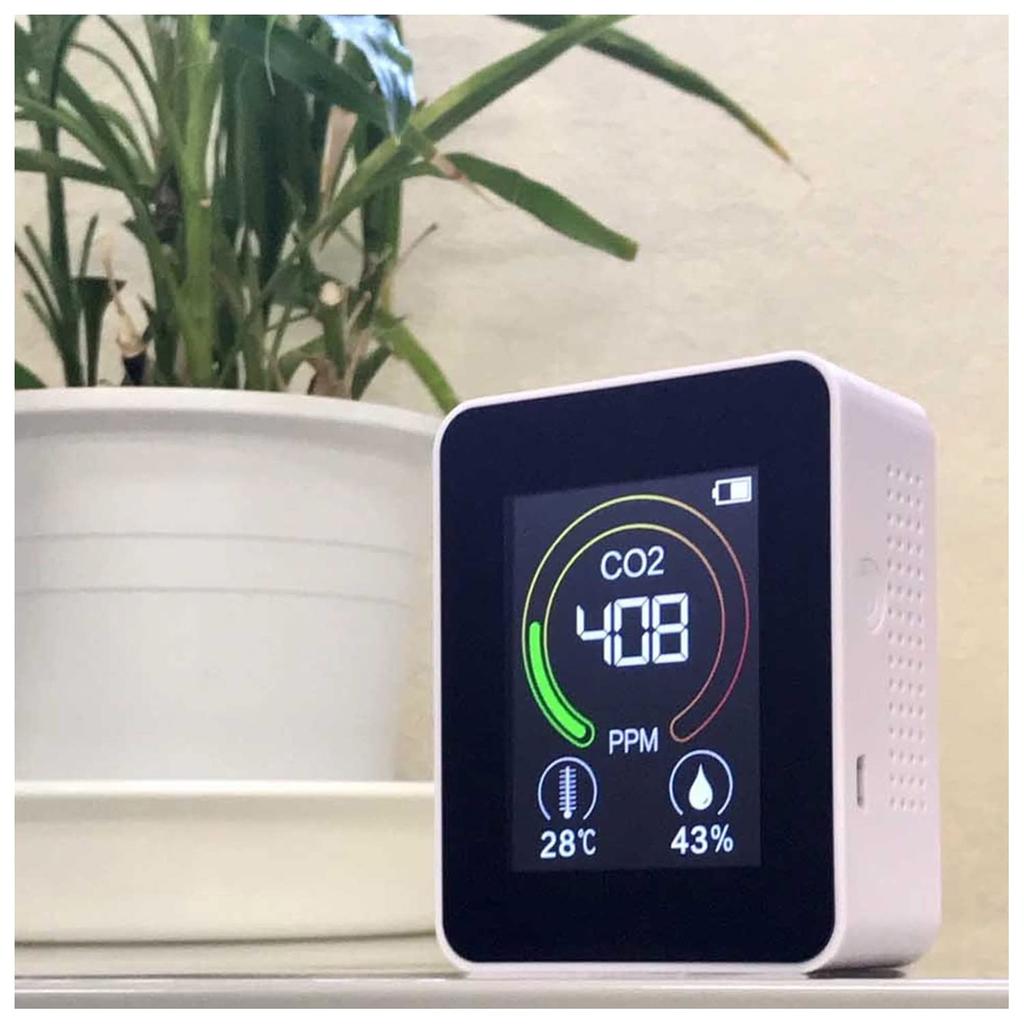 Цифровой измеритель концентрации углекислого газа CRECER перезаряжаемый CO2R-100