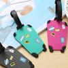 Novelty Strong Luggage Tag Pvc Silicone Letter Suitcase Name Address Id Tag Holiday Travel Handbag Label Suitcase Accessories