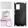 apgo Protective Skin Sticker for the Back+sides Compatible with Vivo Y75 5G (2022), Full Wrap Film, Foil, Vinyl - Pattern Black Leather